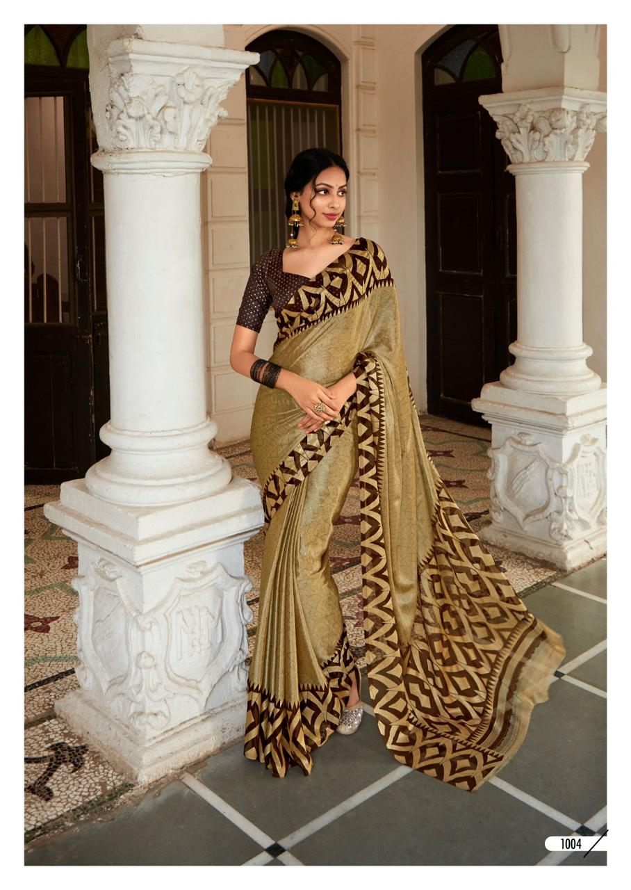 Krishna Vol 7 By Kashvi Printed Chiffon Sarees Wholesale Shop In Surat